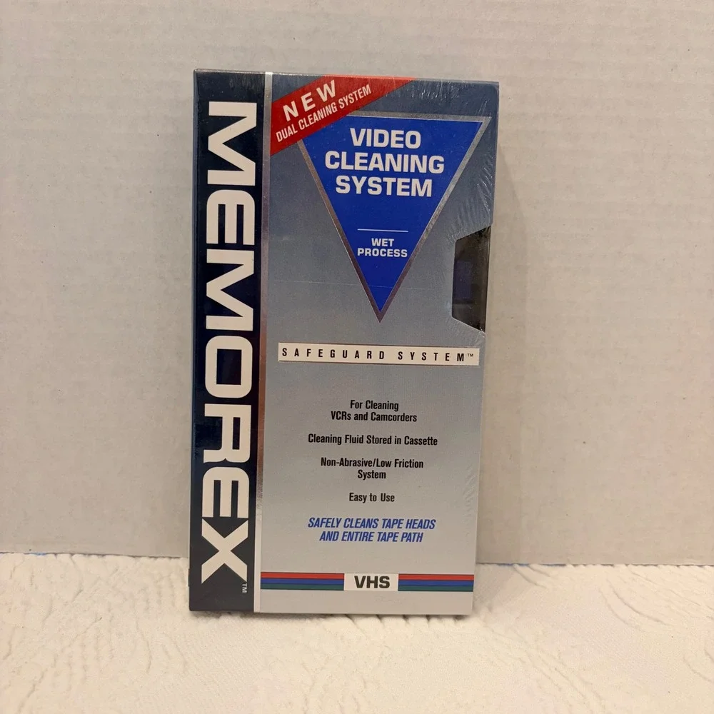 Memorex VHS Video Head Cleaner Wet Process Cleaning System VCR Camcorder Sealed